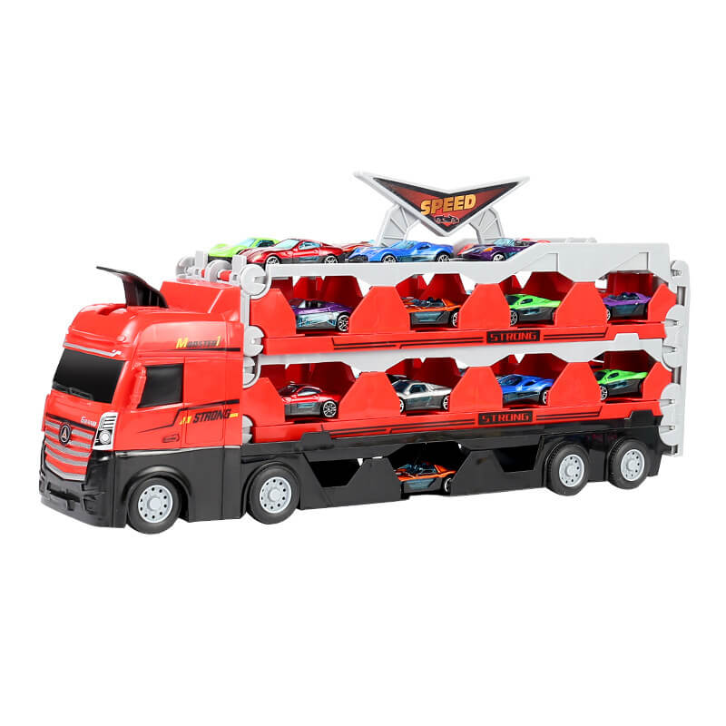 Multifunktionaler Spielzeug-Truck | Rennstrecke mit Startfunktion