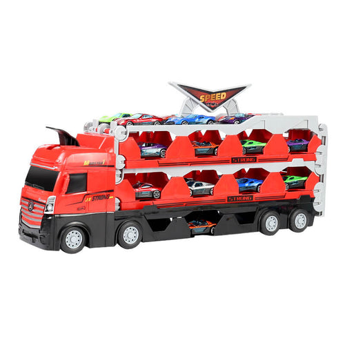 Multifunktionaler Spielzeug-Truck | Rennstrecke mit Startfunktion