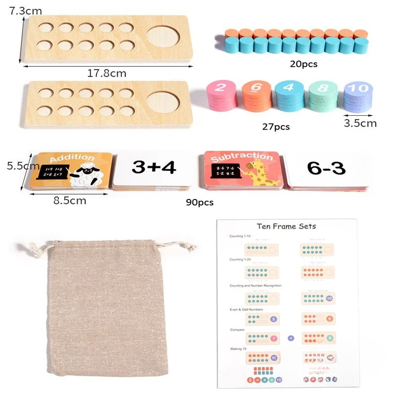MathMates | Spielerisch rechnen lernen - Montessori Rechenbrett