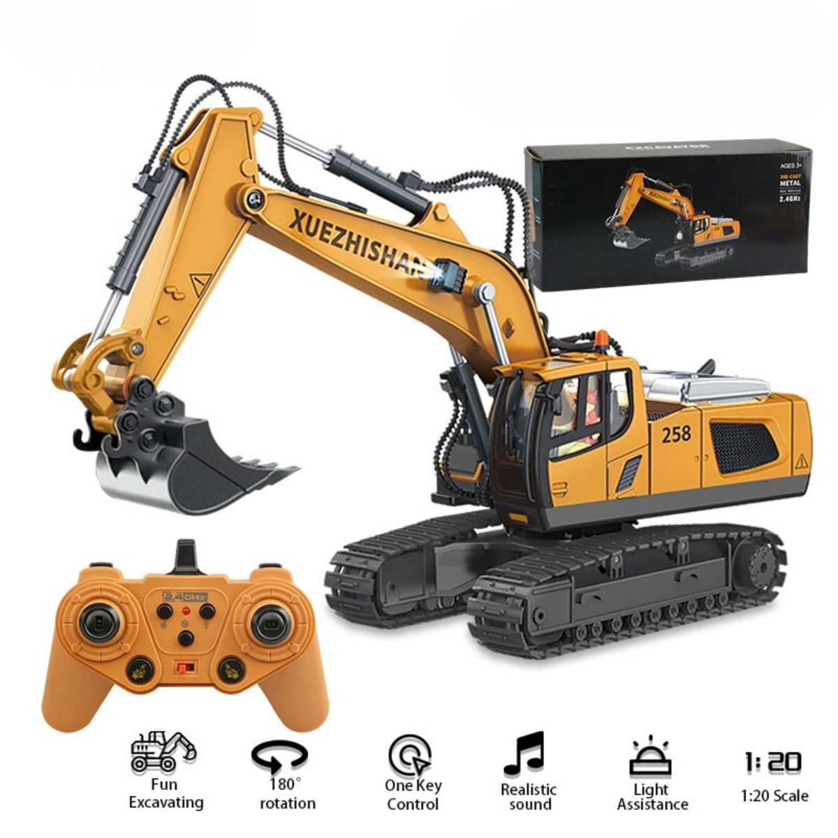 RC-Bagger | Endloses Graben und Spielen