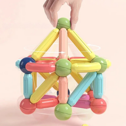 Kreatives Magnet-Bauset - Bildungs-Magnetische Bausteine für Kinder