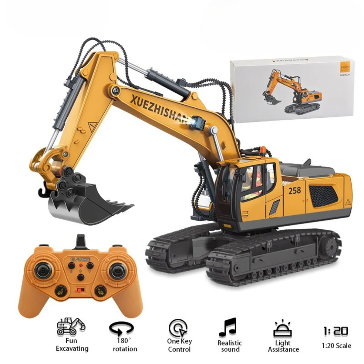 RC-Bagger | Endloses Graben und Spielen