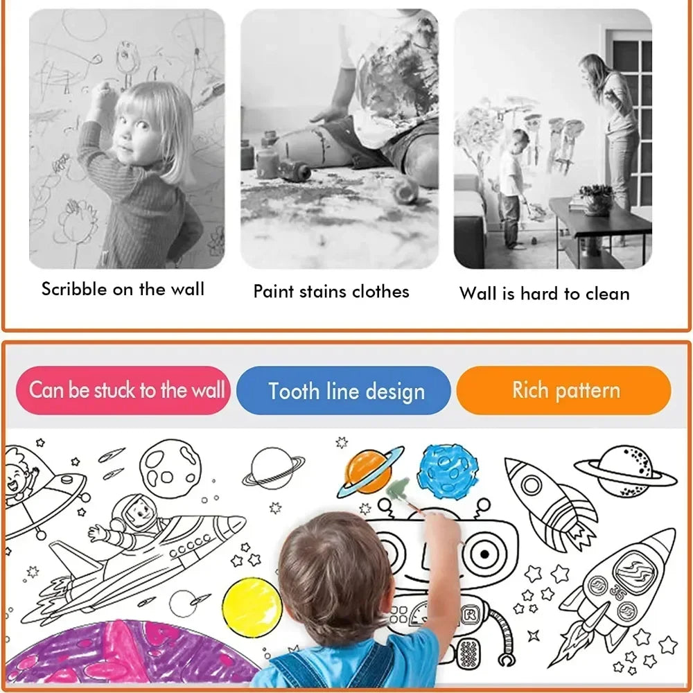ArtRoll | Endloser Farbspaß - 3 Meter langes Farbpapier