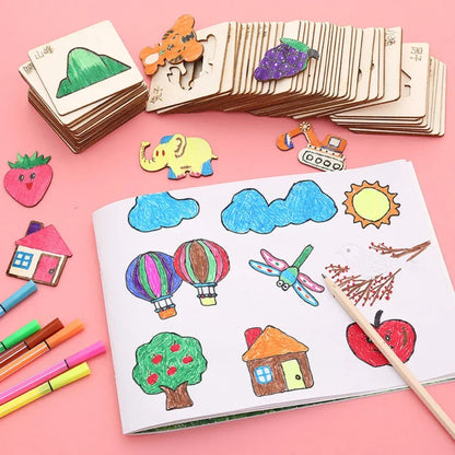 ArtShapes | Kreatives Zeichnen für Kinder - Hölzernes Schablonen Set
