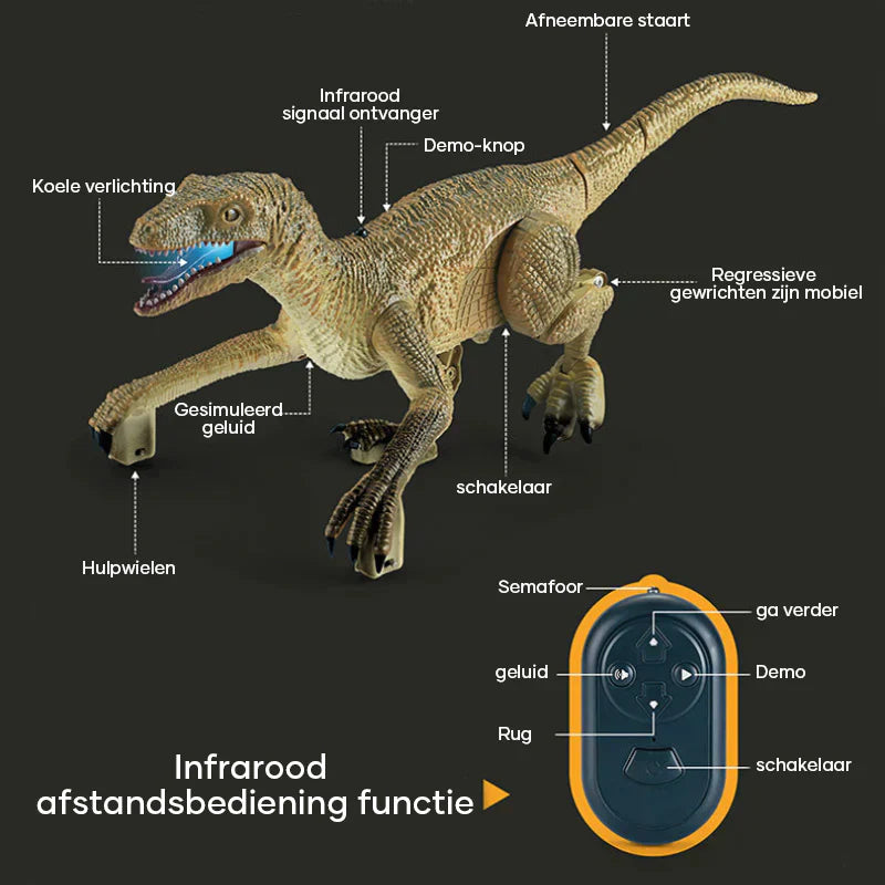 Ferngesteuertes Dinosaurier-Spielzeug | Brüllender und sich bewegender Dino