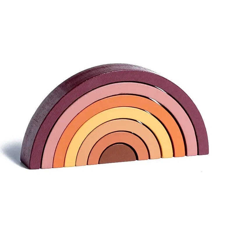 Regenbogen‑Stapel | Bau und Entdecke Farben - Bildungsspielzeug im Montessori-Stil zum Stapeln