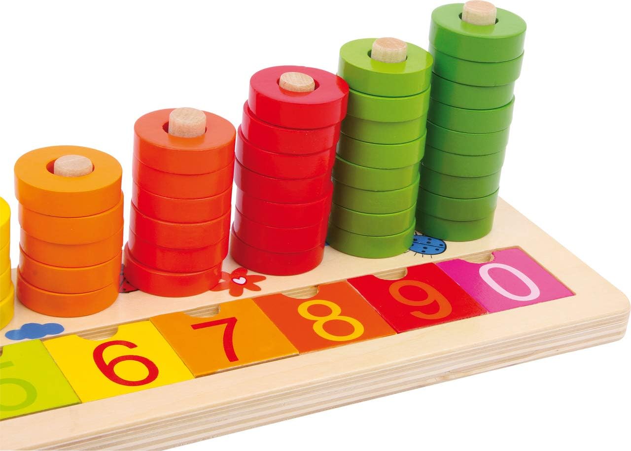 CountPlay | Spielerisches Zählen und Sortieren - Zählbrett aus Holz