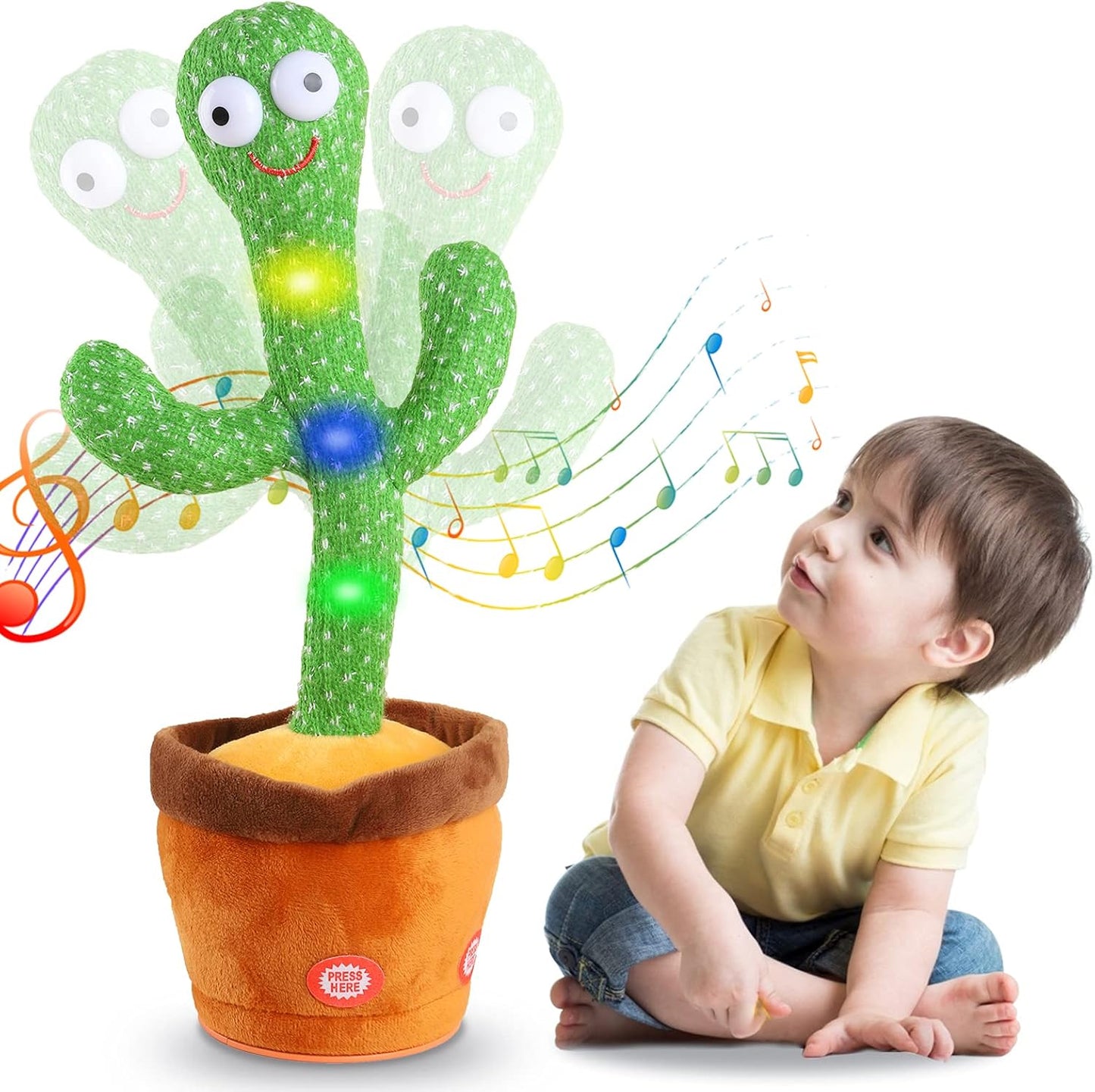 CactusBuddy | Wiederholt Wörter und singt mit - Interaktives Spielzeug