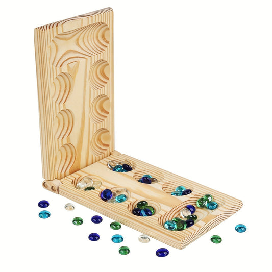 Mancala Brettspiel aus Holz | Plane deine Züge im Voraus