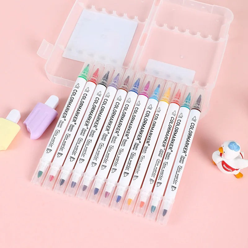 Aquarellset - Kreieren Sie Magische Wasserkunst -  (Keramiklöffel)