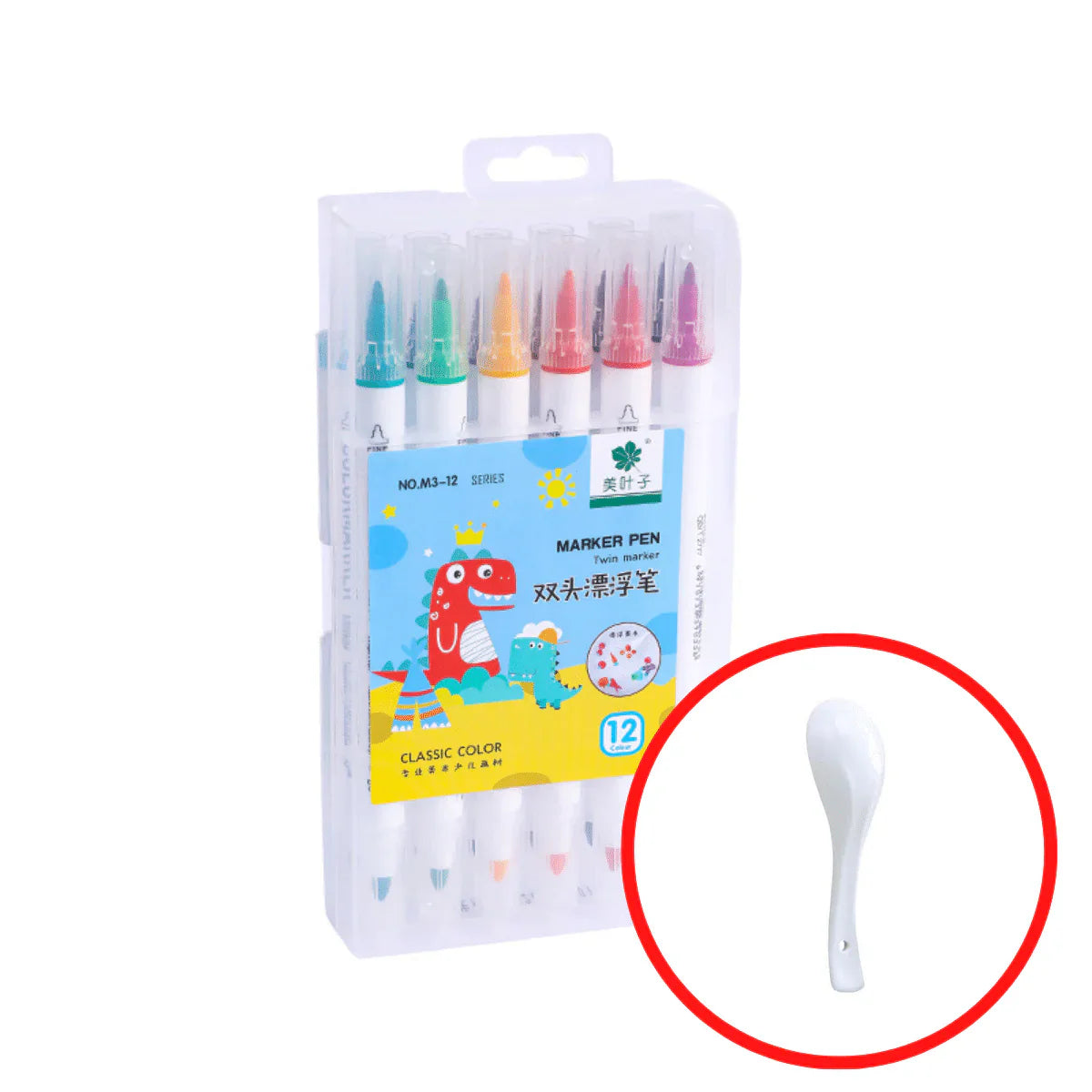 Aquarellset - Kreieren Sie Magische Wasserkunst -  (Keramiklöffel)