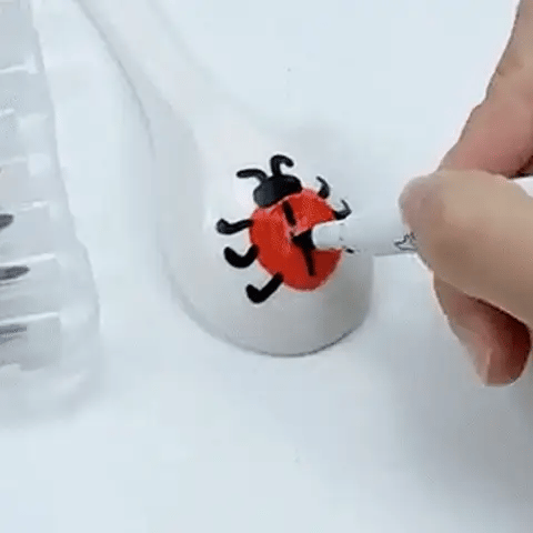 Aquarellset - Kreieren Sie Magische Wasserkunst -  (Keramiklöffel)