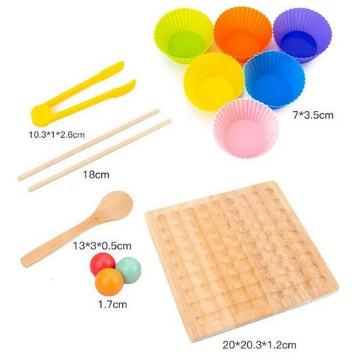 PerlenBlox | Montessori Perlentafel - Farbe, Zählen & Gewinnen