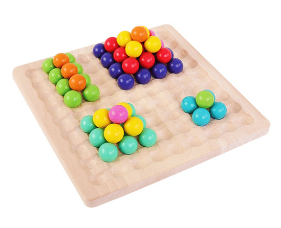 PerlenBlox | Montessori Perlentafel - Farbe, Zählen & Gewinnen