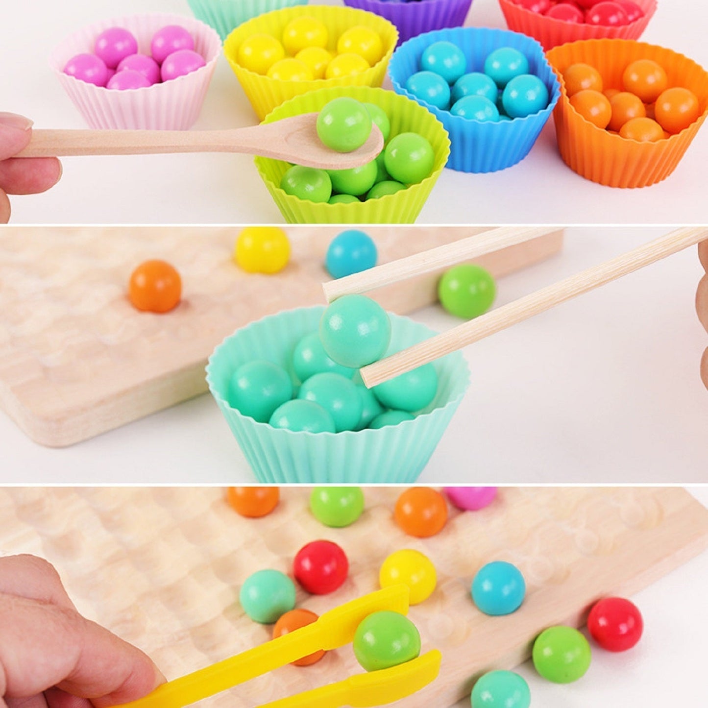 PerlenBlox | Montessori Perlentafel - Farbe, Zählen & Gewinnen