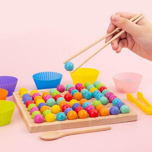 PerlenBlox | Montessori Perlentafel - Farbe, Zählen & Gewinnen