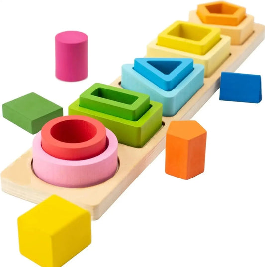 ColorMatch | Lernen Sortieren und Stapeln - Mantessori Stapelspielzeug