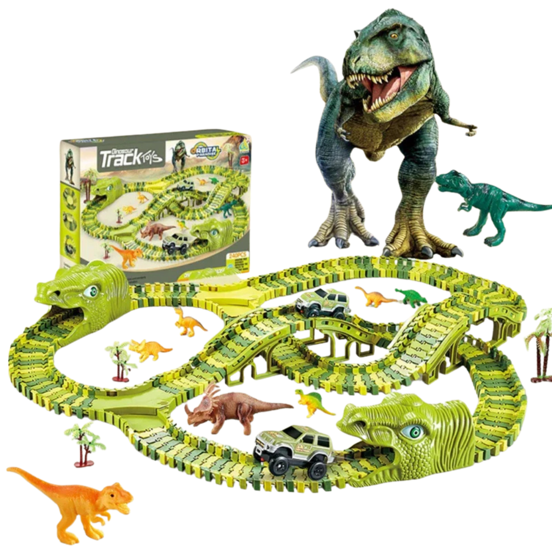DinoDash | Spannendes Dino-Renn-Abenteuer - Interaktive Rennstrecke