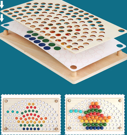 BrightBoard | Pädagogisches Spiel mit Farben - Montessori Holzspielzeug