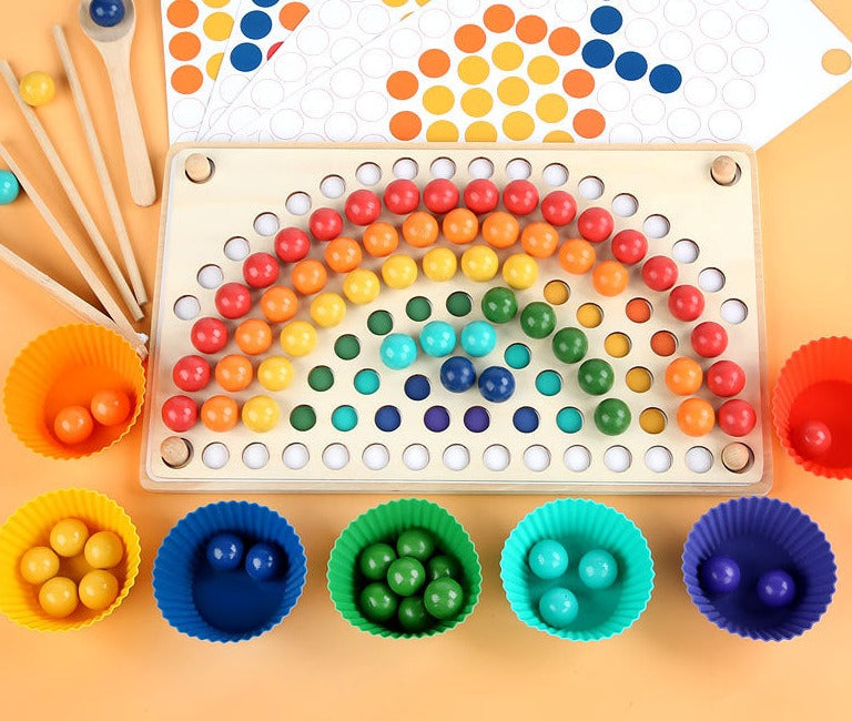 BrightBoard | Pädagogisches Spiel mit Farben - Montessori Holzspielzeug