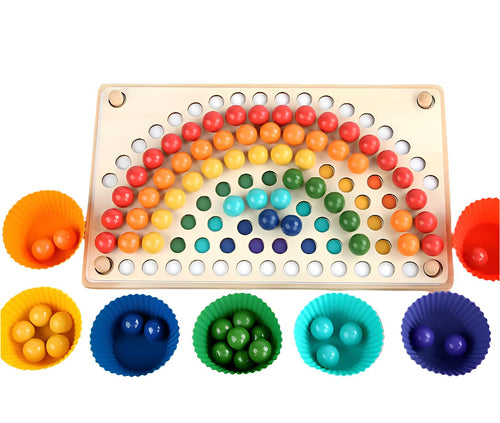 BrightBoard | Pädagogisches Spiel mit Farben - Montessori Holzspielzeug