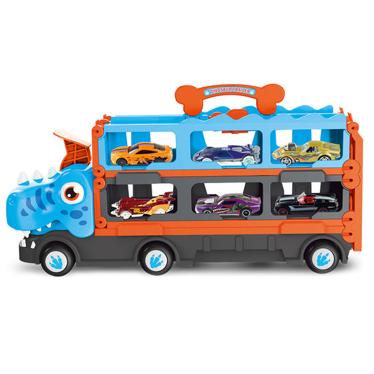DinoExpress | Spielzeug-Lkw voller Action - Ausklappbarer Lkw