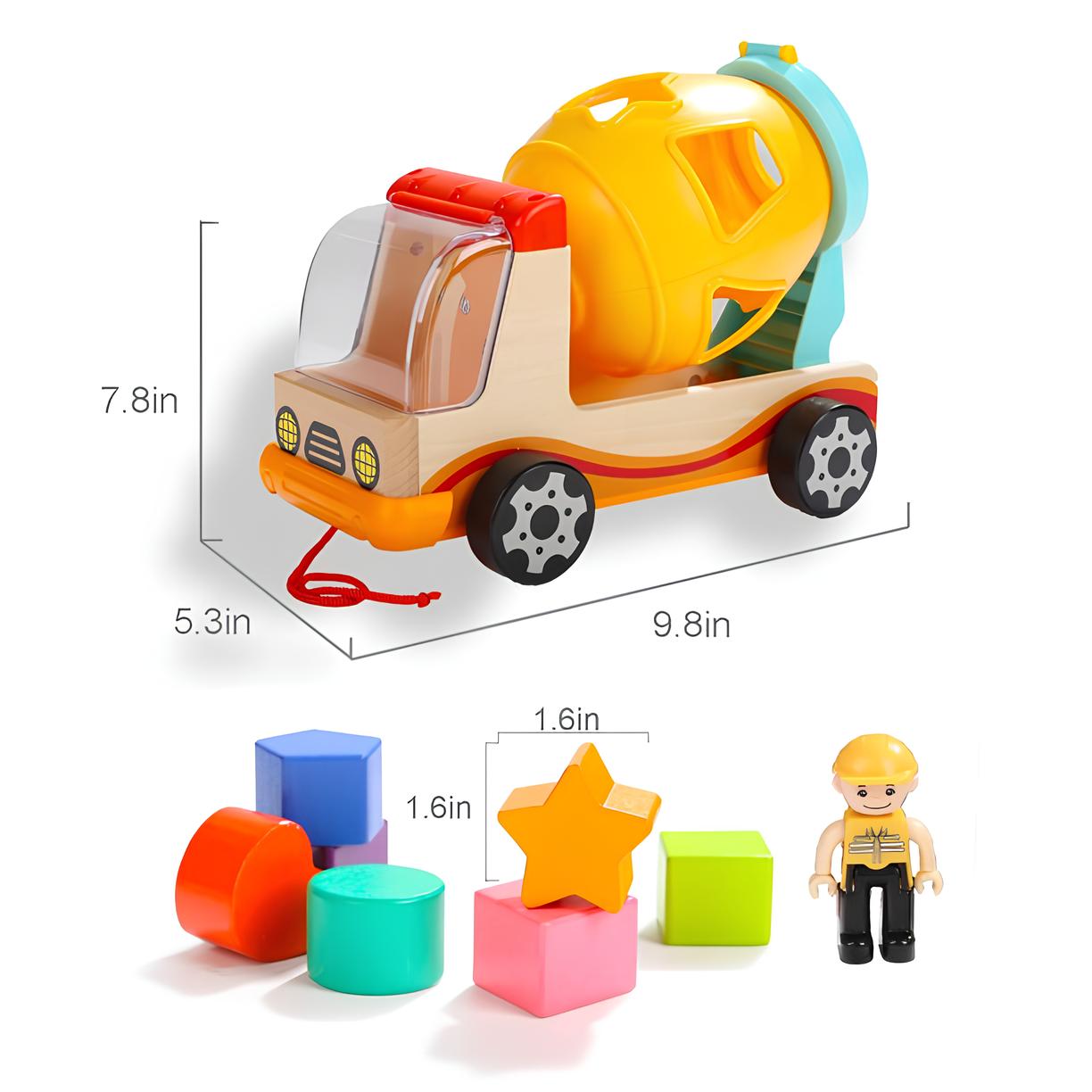 PuzzleTruck | Kombiniere Formen zum Spaß - Holzbauklötze