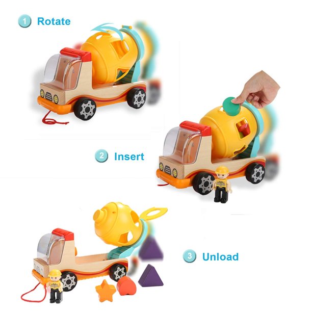 PuzzleTruck | Kombiniere Formen zum Spaß - Holzbauklötze