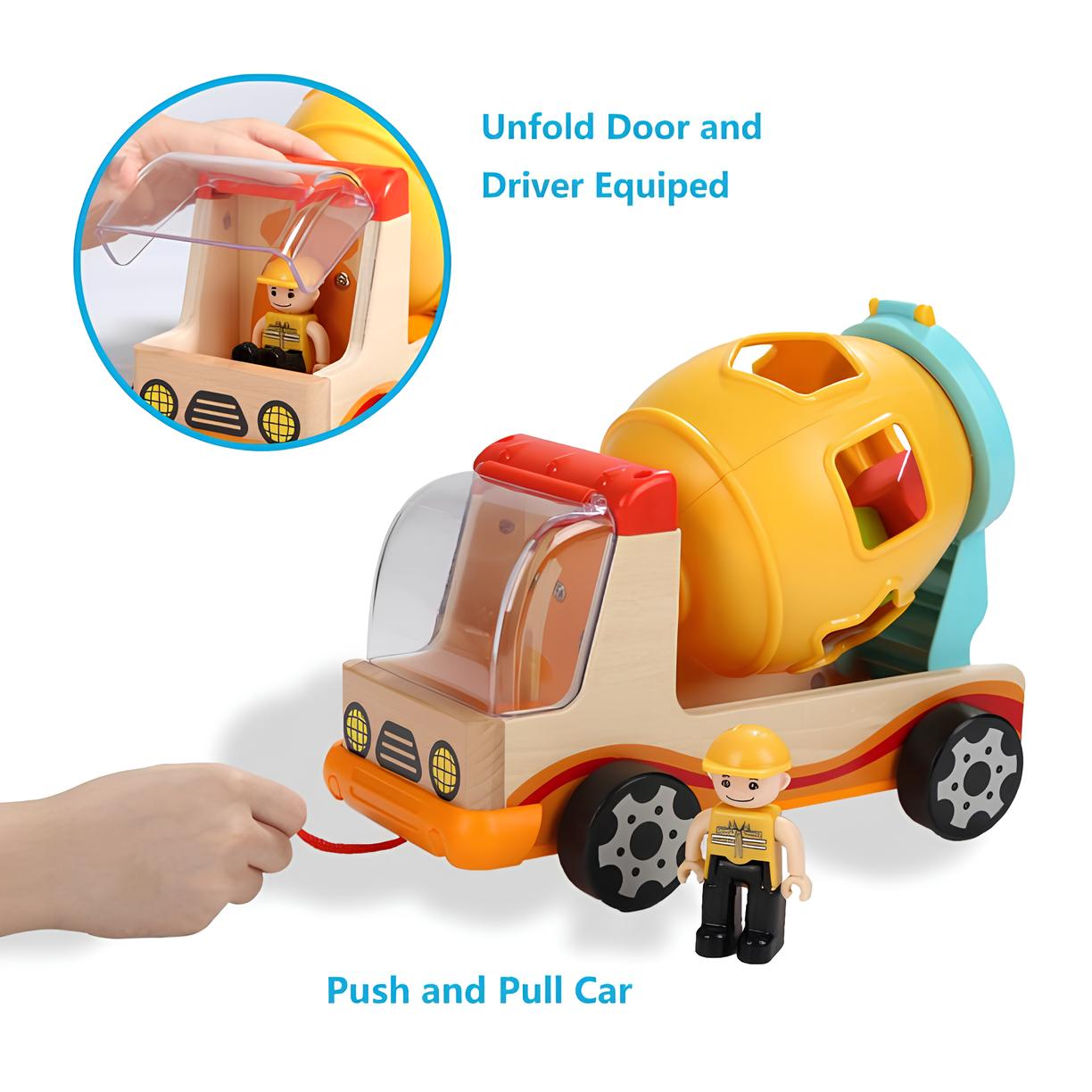 PuzzleTruck | Kombiniere Formen zum Spaß - Holzbauklötze