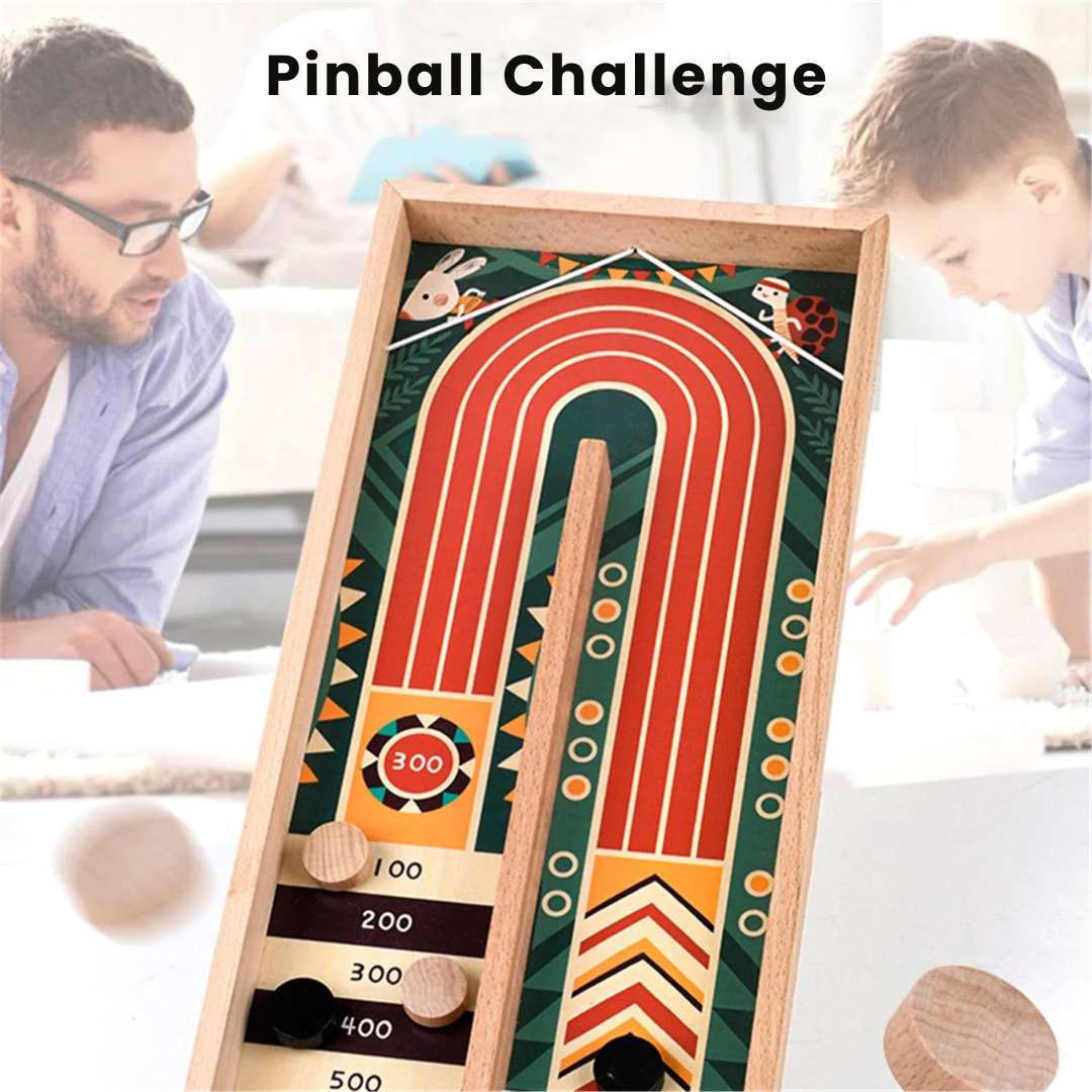 Pinball Challenge | Familienspaß mit Pfiff - Flipper-Spiel aus Holz