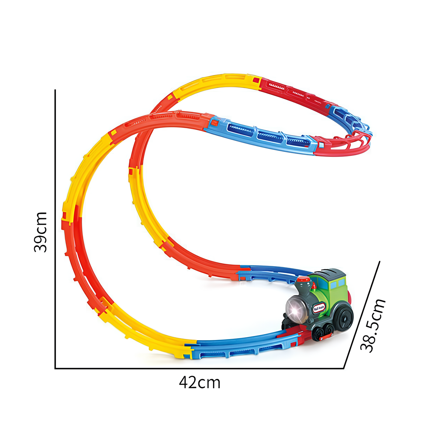 RollerRail Express | Bringt Fantasie und Bewegung zusammen - Spielzeugeisenbahnstrecke