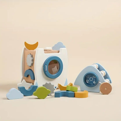 RocketPlay Blocks | Baue deine Traumrakete - Raketenset aus Holz