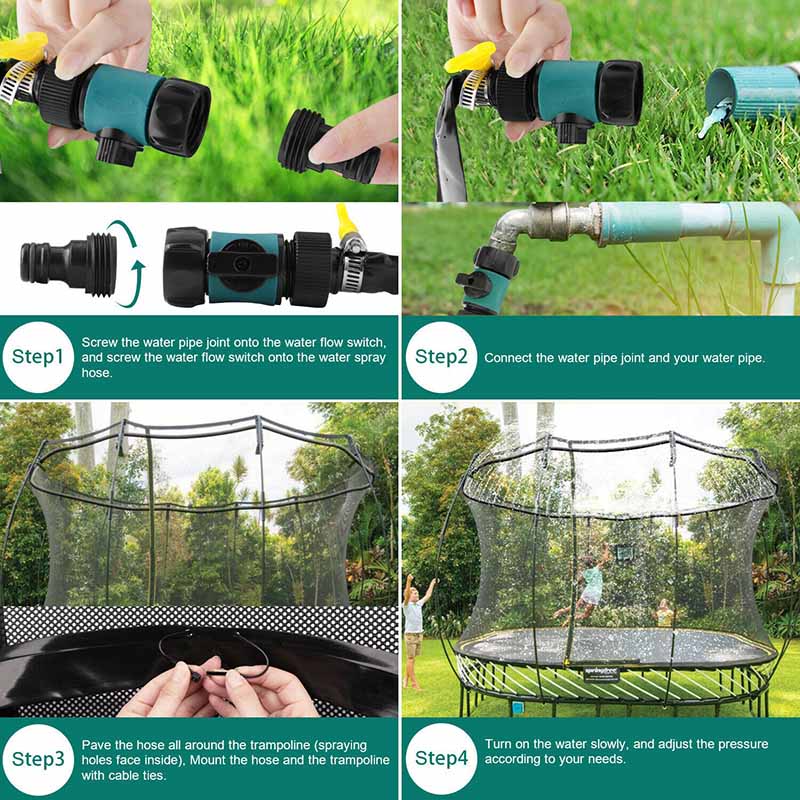 Wassersprinkler – Drehen und Springen