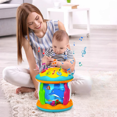 SparkleDrum | Magische Farben und Klänge - Montessori Spiel-Trommel