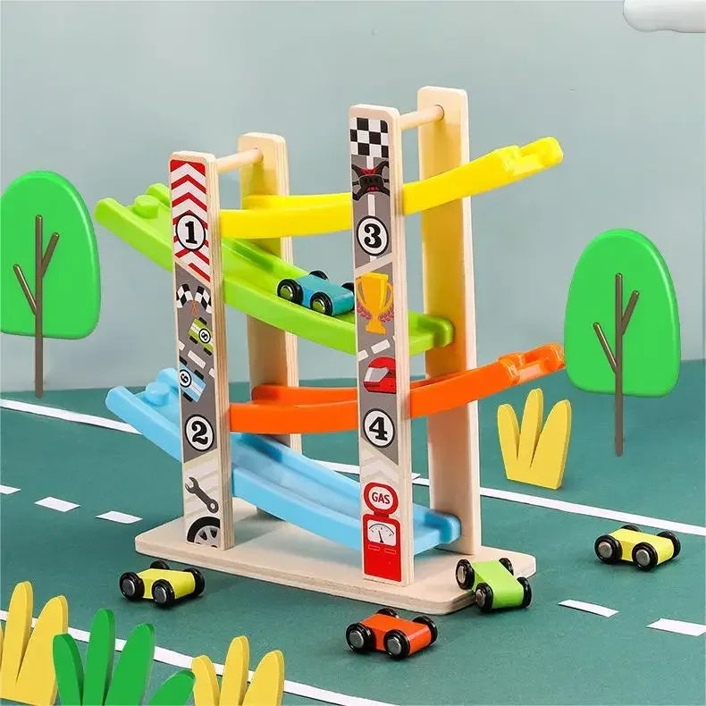 Renn Strecke | Endloser Rennspaß - Holzrennbahn Set