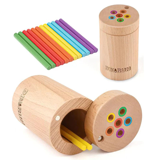 MatchSticks | Buntes Lernen und Balancieren - Lernspiel aus Holz