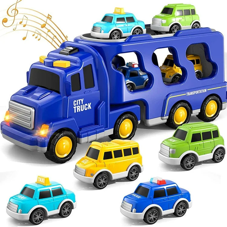 TruckTrail | Abenteuer auf Rädern mit Licht und Ton - Transport Spielzeugset