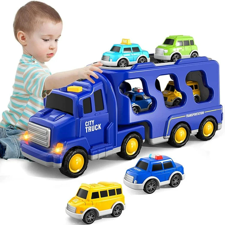 TruckTrail | Abenteuer auf Rädern mit Licht und Ton - Transport Spielzeugset