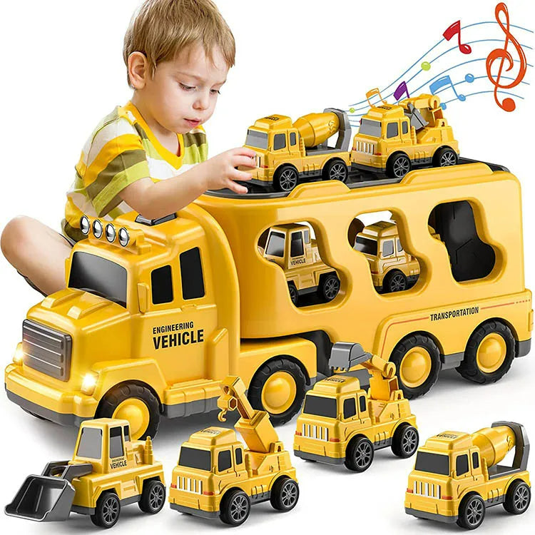 TruckTrail | Abenteuer auf Rädern mit Licht und Ton - Transport Spielzeugset