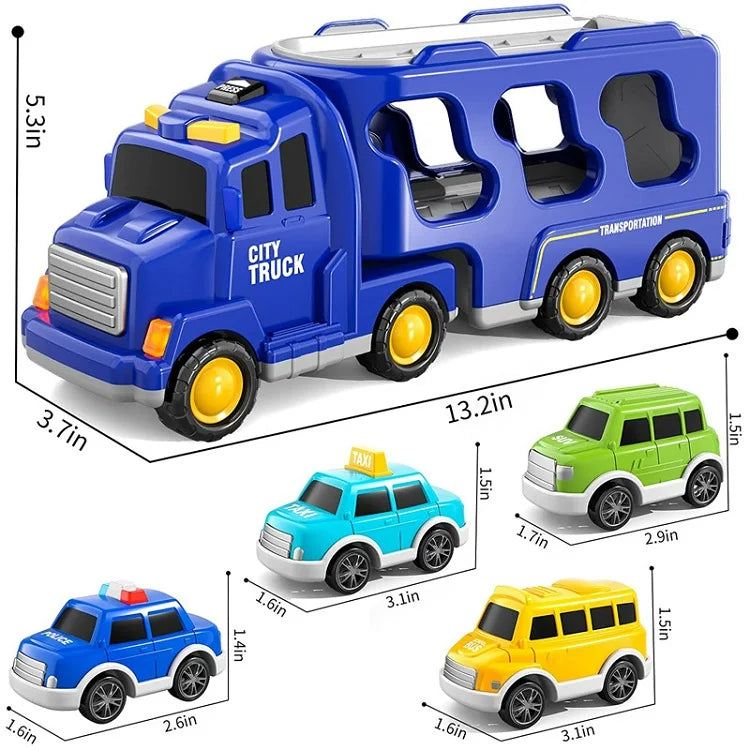 TruckTrail | Abenteuer auf Rädern mit Licht und Ton - Transport Spielzeugset