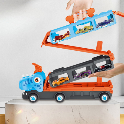 DinoExpress | Spielzeug-Lkw voller Action - Ausklappbarer Lkw