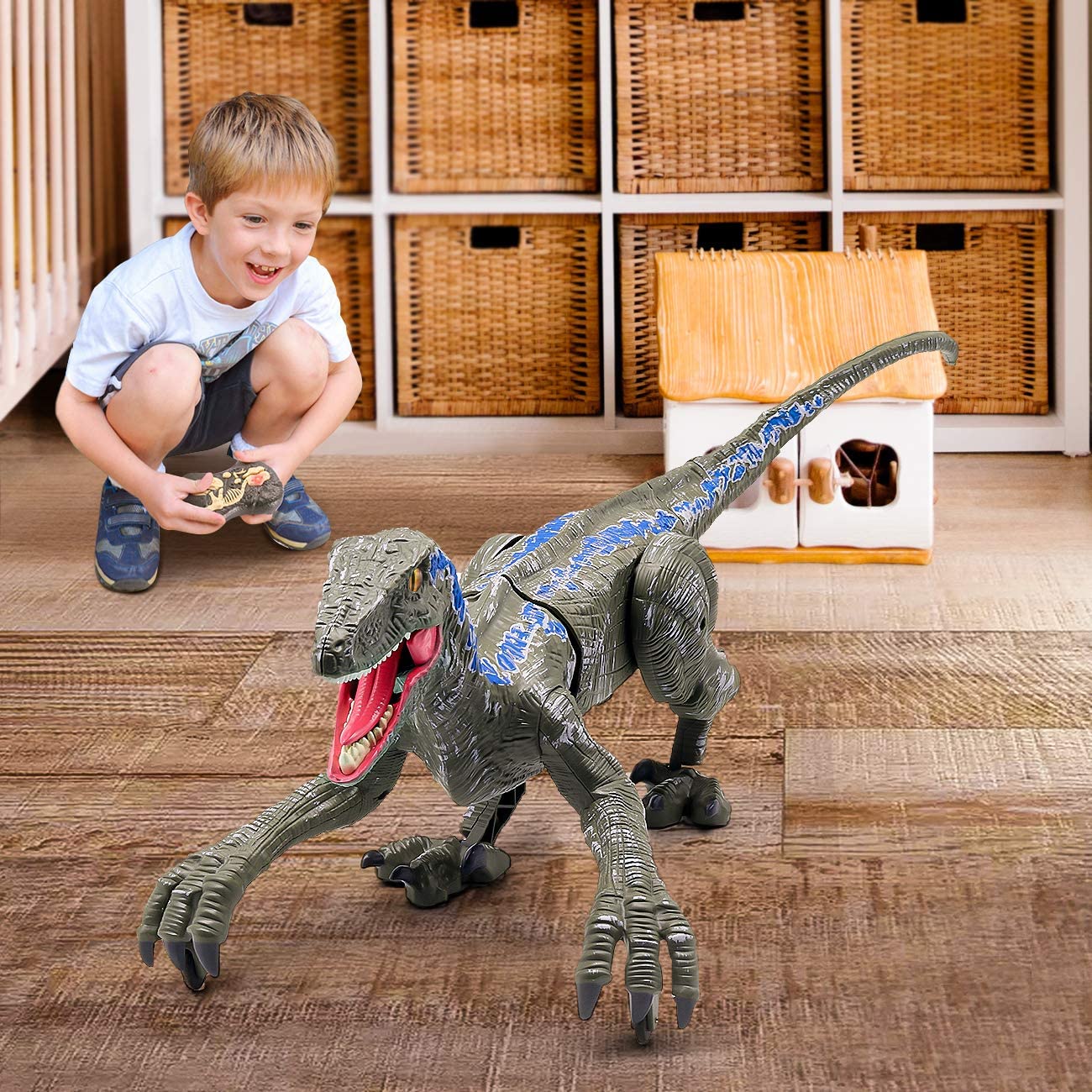 Ferngesteuertes Dinosaurier-Spielzeug | Brüllender und sich bewegender Dino