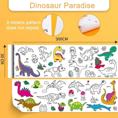 ArtRoll | Endloser Farbspaß - 3 Meter langes Farbpapier