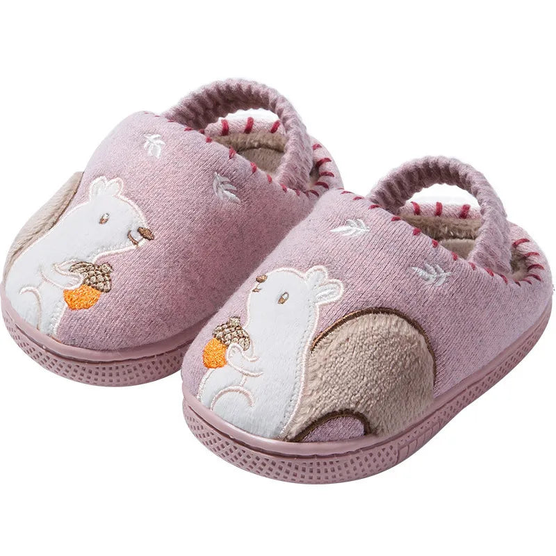 LittleLooks | Kuschelige Eichhörnchen Hausschuhe - Kinderpantoffeln