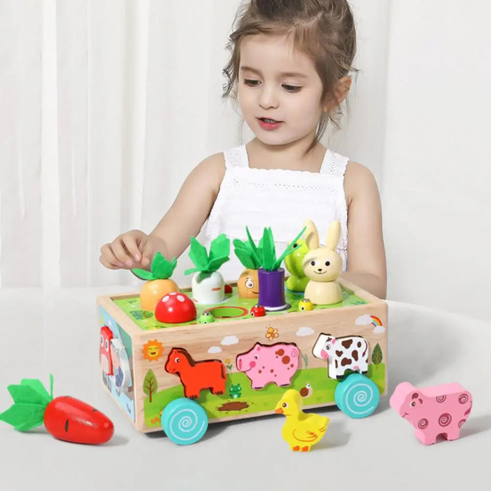ShapeFarm | Lernen mit Tieren und Gemüse - Holzpuzzle