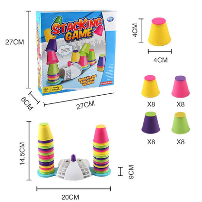 StackHero | Wettbewerbsbecher-Spiel - Geschicklichkeitsspiel