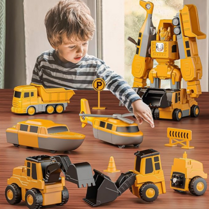 Magnetischer Roboterbaukasten | Bewegliche und rotierende Figuren bauen