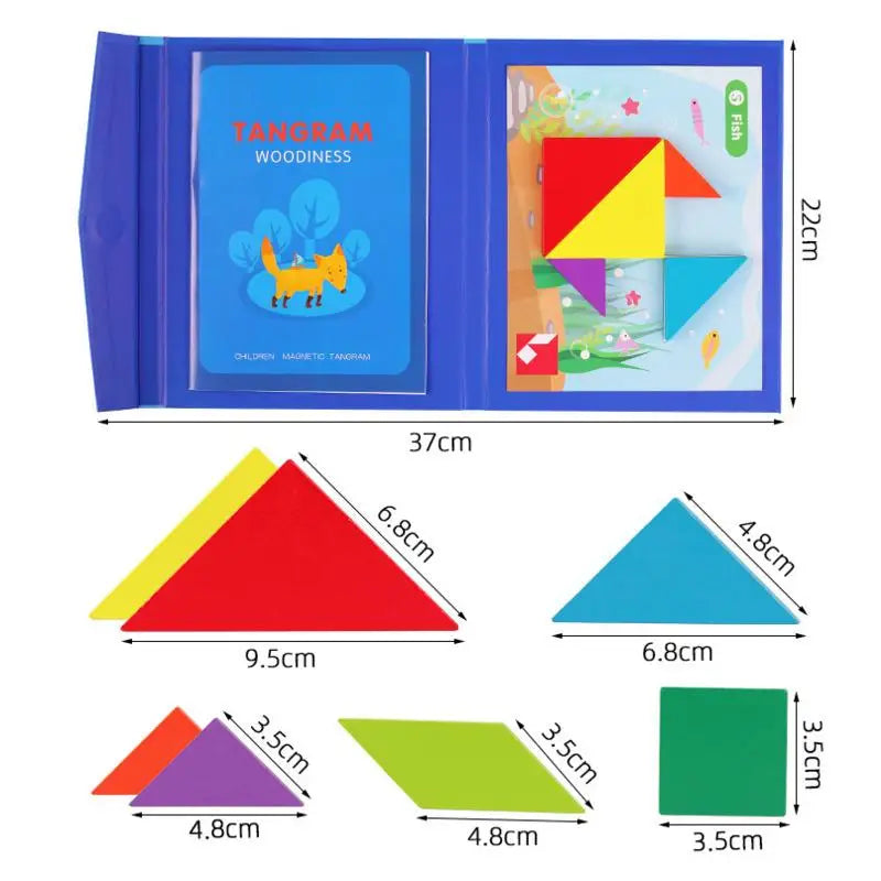 ShapeWise | Fördern Sie logisches Denken - Magnetisches Tangram-Puzzle