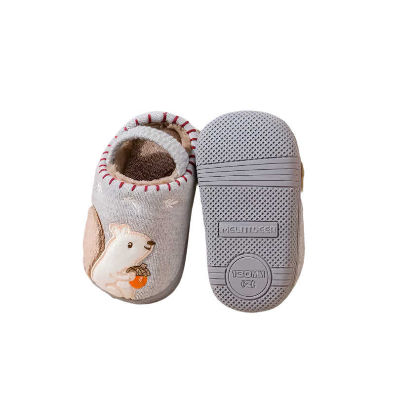 LittleLooks | Kuschelige Eichhörnchen Hausschuhe - Kinderpantoffeln