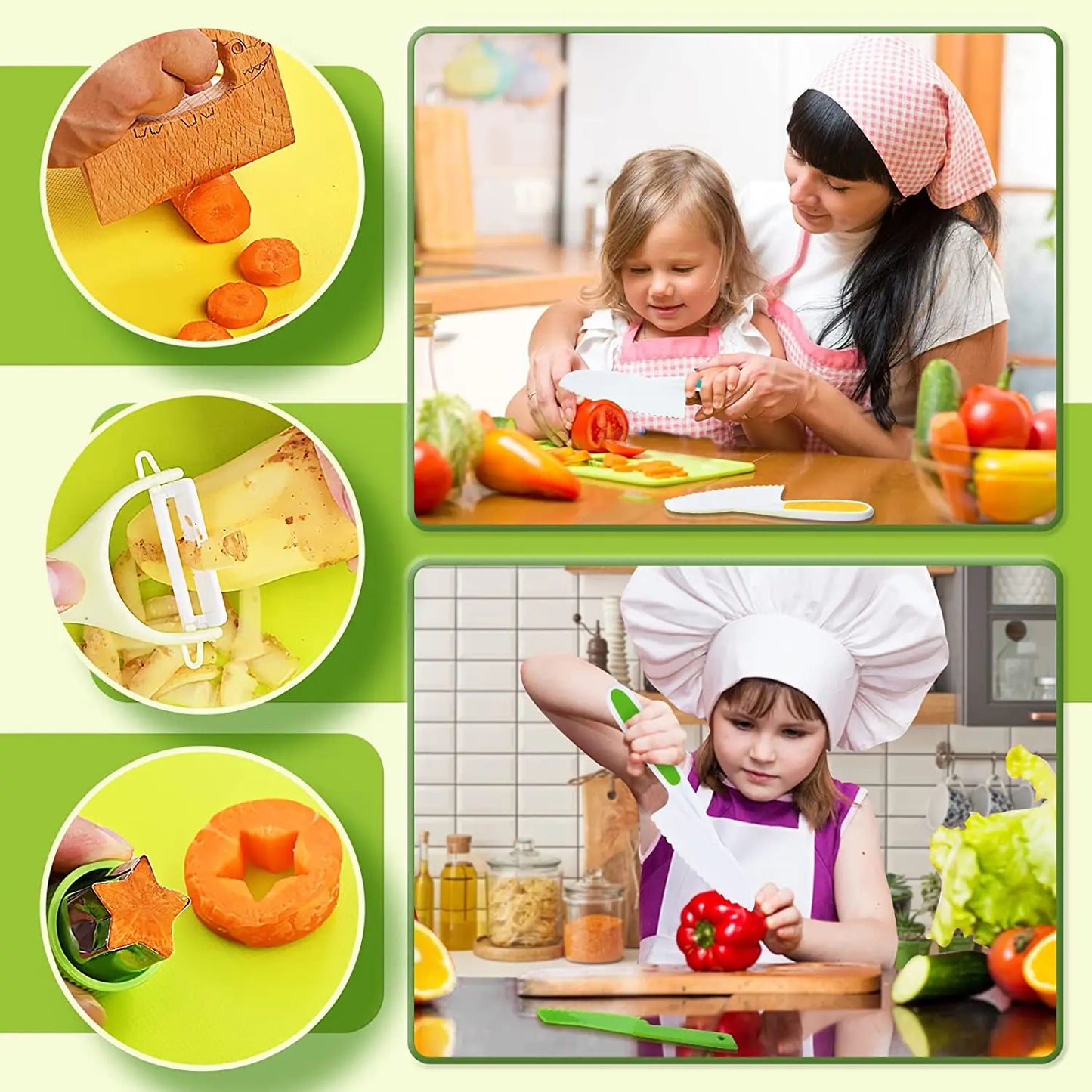 CreativeCook Kit | Sicherer Schneidespaß - Spielzeugküchen-Set